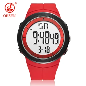 Цифровые мужские военные спортивные часы reloj hombre Red 50M Diver силиконовый браслет мужские наручные часы водонепроницаемые светодиодные Мужские часы Подарки