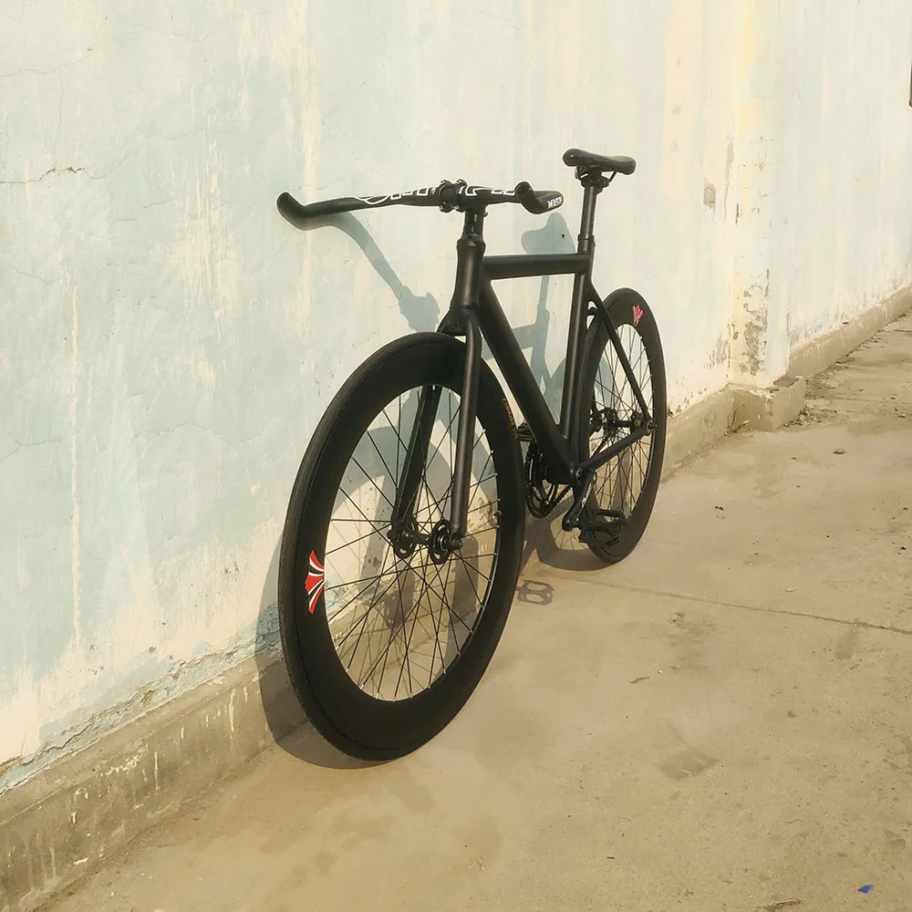 Трек велосипедный 52 см рама из алюминиевого сплава фиксированная передача 70 мм