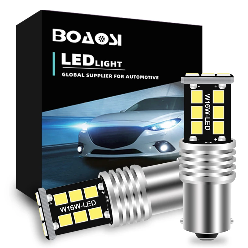

2pcs P21W led BAY15D BA15S White 1000Lm Car LED Bulb P21/5W Turn Signal 1156 2835 6000K 1157 Brake Lights Reverse Lamp