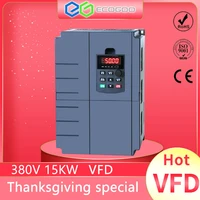 vector control frequency converter three phase variable frequency inverter 380v 15kw ac motor speed controller