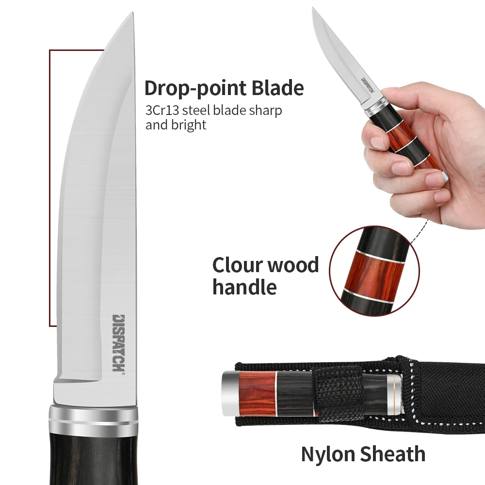 Отправка нож с фиксированным лезвием твердость острый тактический прямой для