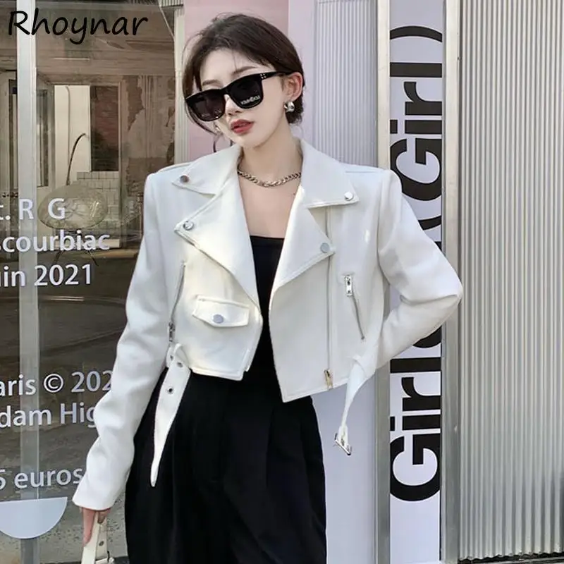 Базовые Куртки Женская Осенняя верхняя одежда уличная крутая укороченная