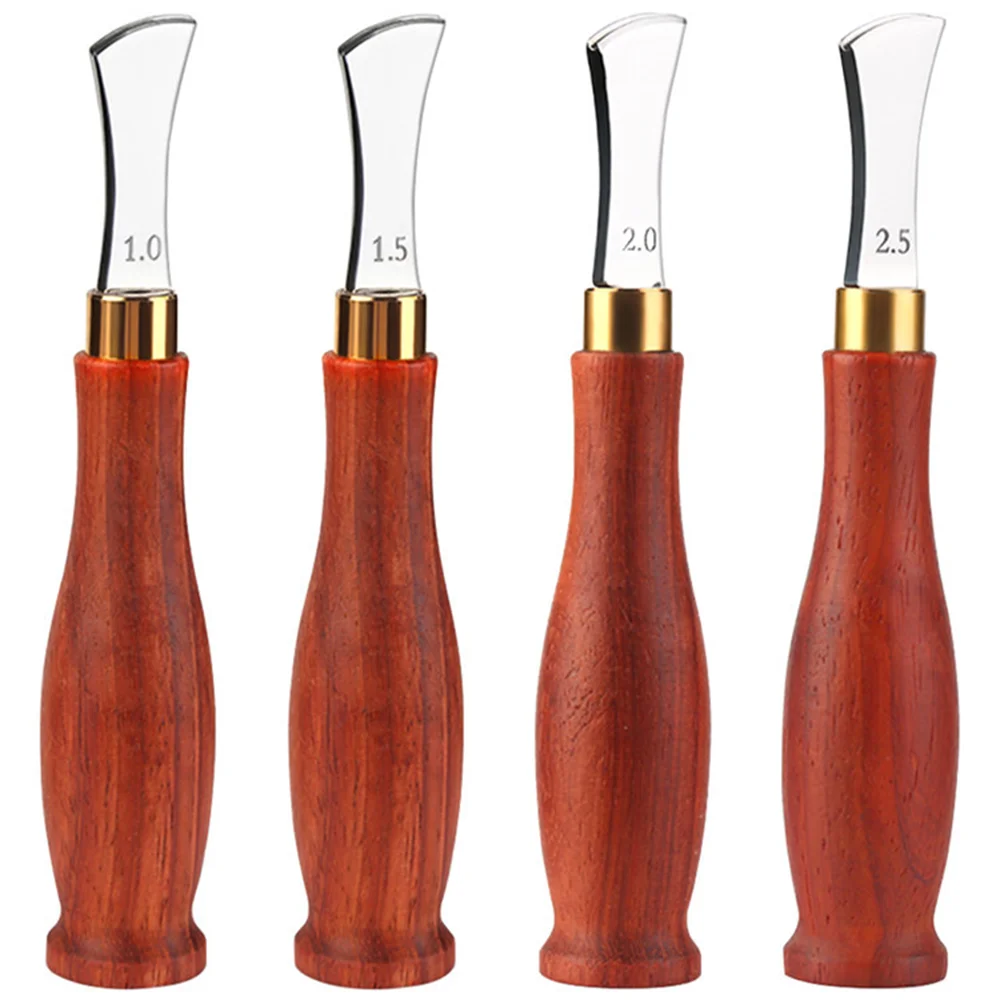 

Leather Craft DIY Tool Shallow Round Handle Edge Creasing Press Line Tool 1mm/1.5mm/2.0mm/2.5mm Leather Arch Edge Sector Carving