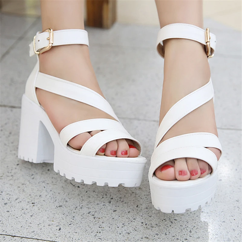 Женские Водонепроницаемые сандалии с ремешком на застежке большие размеры 40