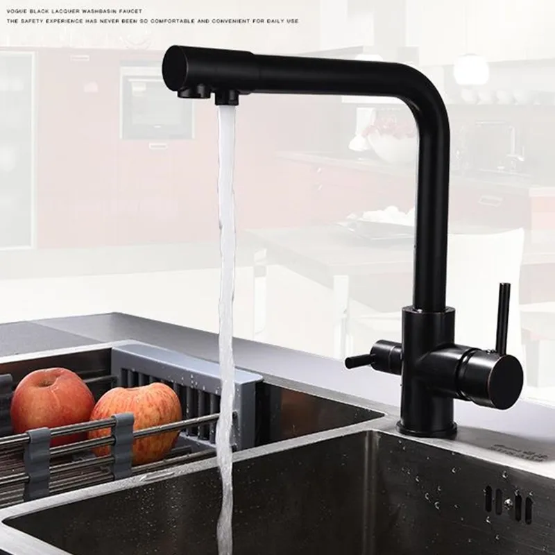 Смеситель для кухни LASO seven вращающийся кран мытья посуды питьевая вода двойная