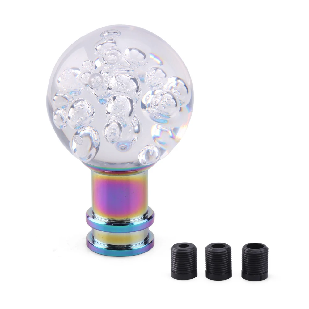 

Car Round Shift Knob Universal Four-Color Crystal Bubble Ball Gear Shifter For Most Automatic Manual Vehicles Car Parts