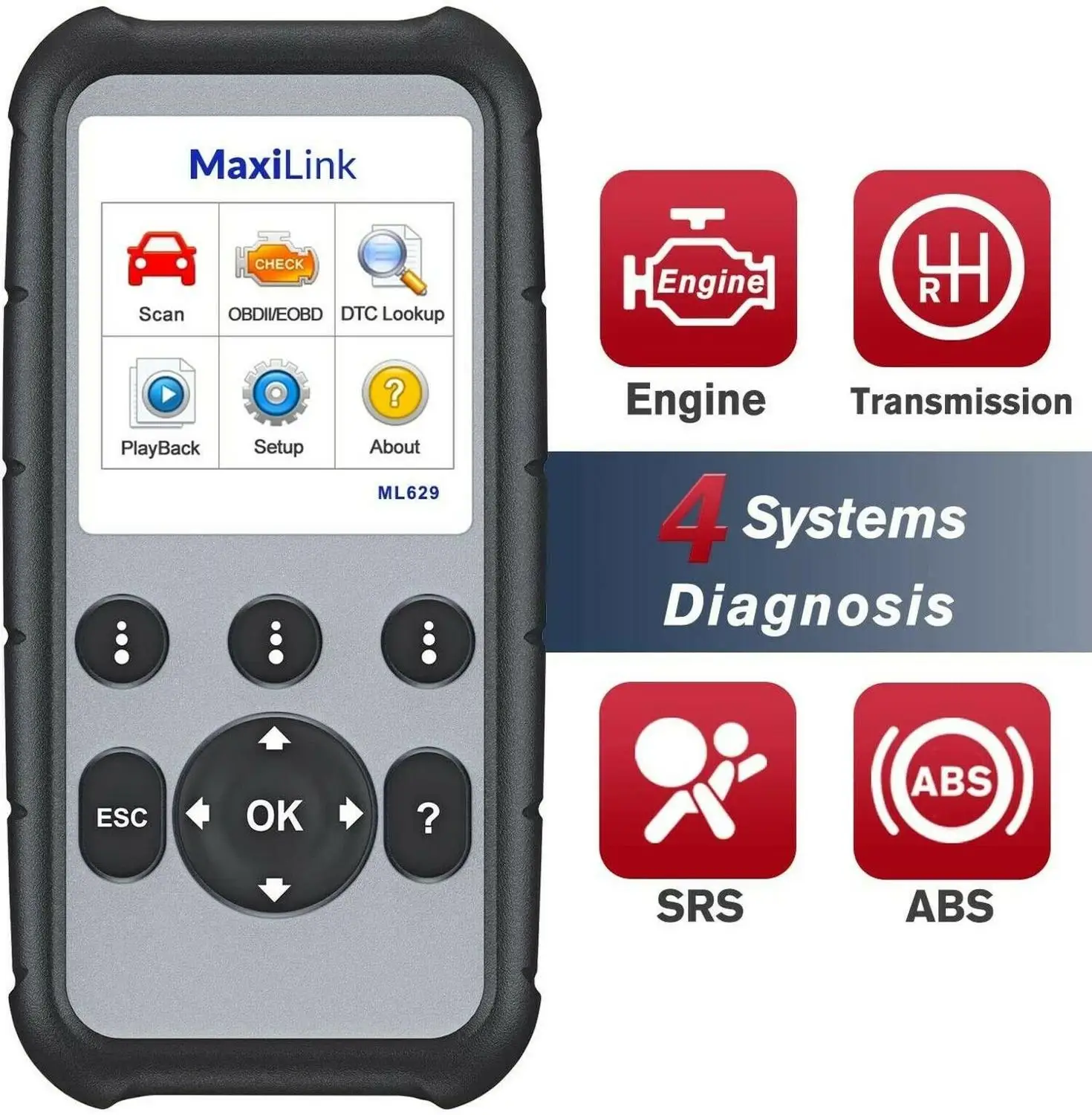 

Autel OBD2 Auto Scanner Diagnostic Tool ML629 ML519 AL619 Automotivo Automotriz Automotive OBD 2 EOBD Car Diagnostic Scanner