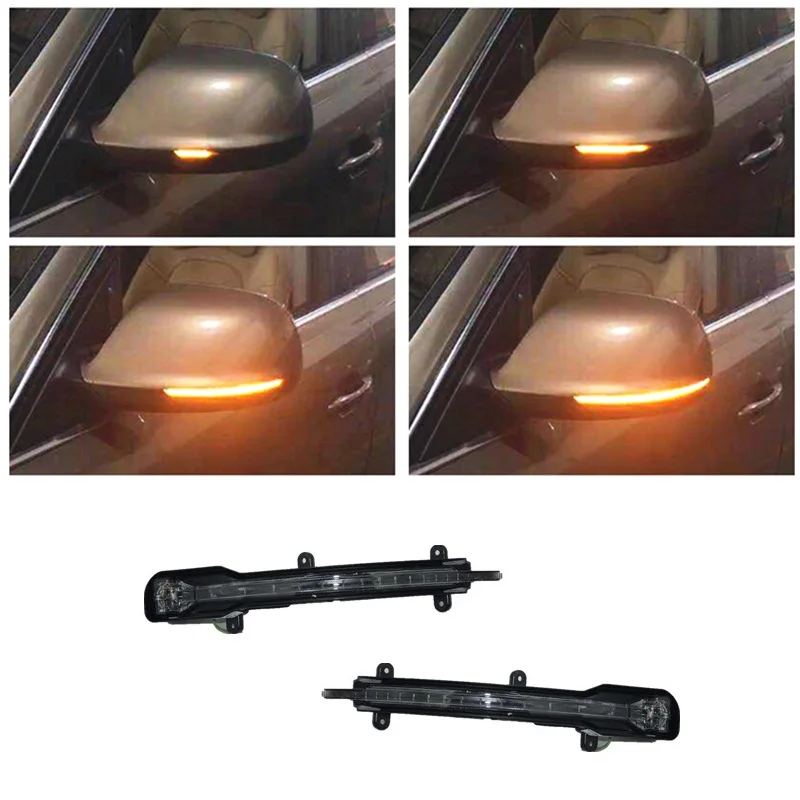 

Dynamic LED Indicator Rearview Mirror Turn Light Signal Repeater Suitable for Audi Q5 8R 8RB Q7 4L 4LB 2009-2015 Car Accessories