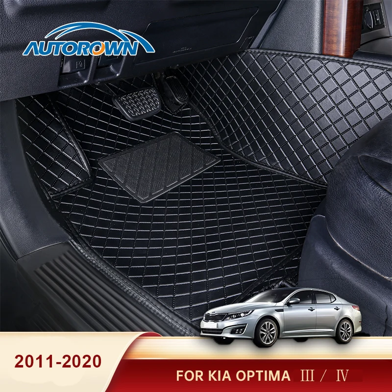 Фото AUTOROWN автомобильные коврики для Kia Optima 2011-2020 Левый руль детали интерьера в машину 3D