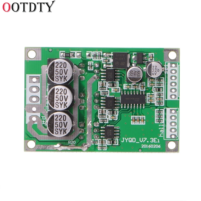 

OOTDTY DC 12V-36V 15A 500W Brushless Motor Controller Hall BLDC Driver Board