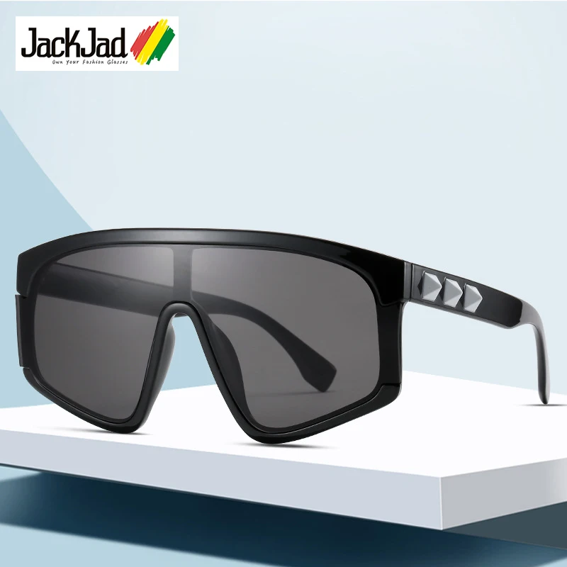 

Солнцезащитные очки JackJad женские, винтажные, 2020, градиентные брендовые, с заклепками, 2088