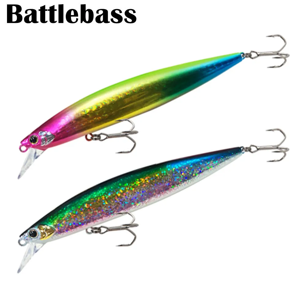 

BATTLEBASS Новинка 2021, 21 г, 12 см, 2 бусины, передача веса, легкое забрасывание, крошечный воблер, плавающая приманка в виде гольяна