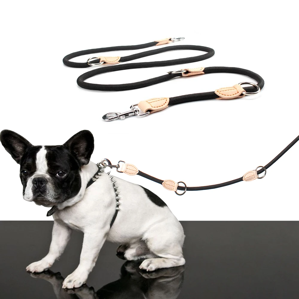 Новый двойной поводок P цепи воротник для двух собак поводки из нейлона