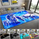 3D леопардовый Тигр Лев Кот Лев Нескользящие коврики большие коврики для гостиной удобный коврик мягкий напольный коврик коврики для спальни