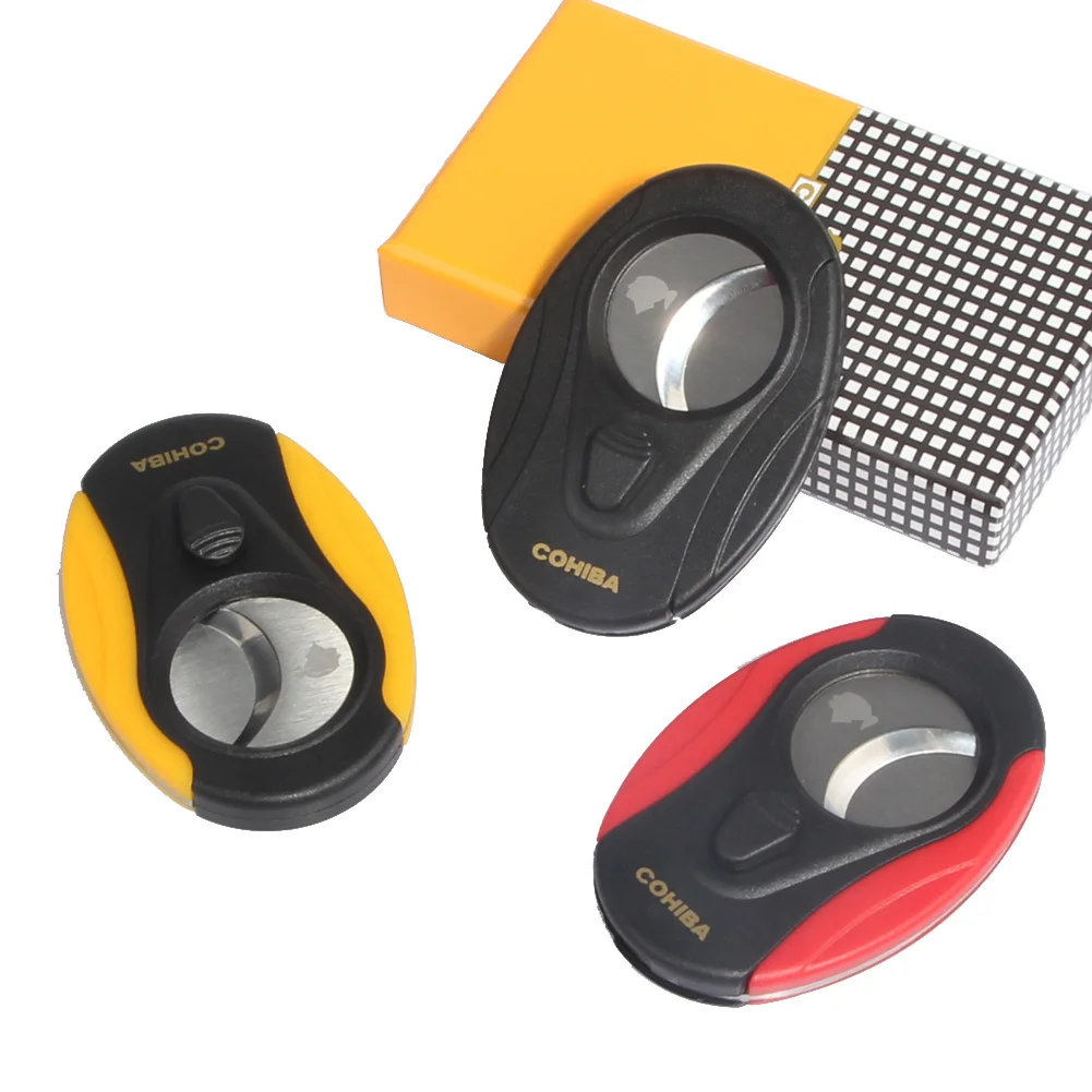 COHIBA резак для сигар лезвия из нержавеющей стали гильотина Портативный нож резки
