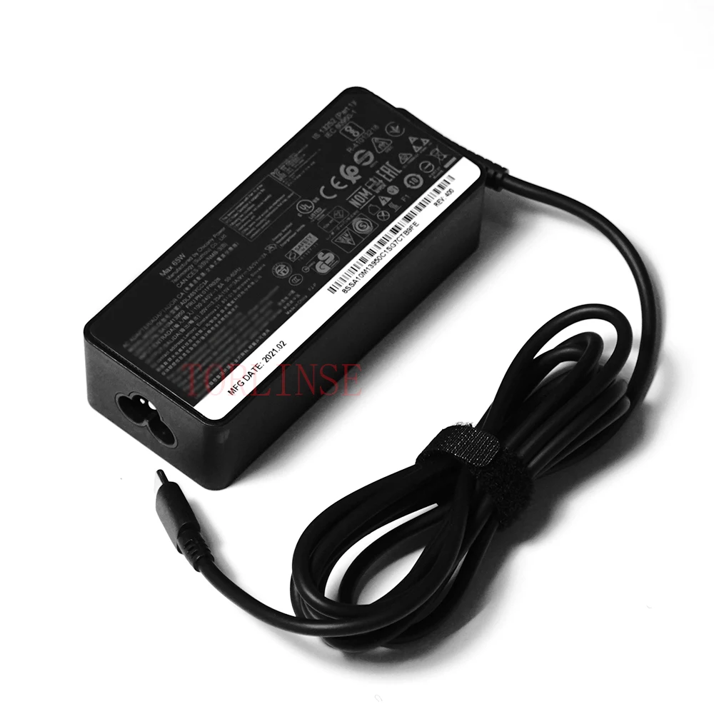 Зарядное устройство USB Type-C для ноутбука Lenovo Thinkpad X1 carbon Yoga X270 X280 T580 P51s P52s E480 E470 s2 20 в 3