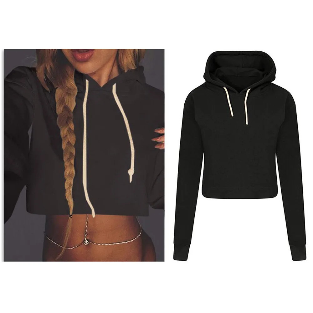 Women Sweatshirt Hoodies Fashion Tops Sweetshirts Hooded Loose Pullover Long Sleeve Brief Paragraph Hoodie Bk/m Ropa Mujer