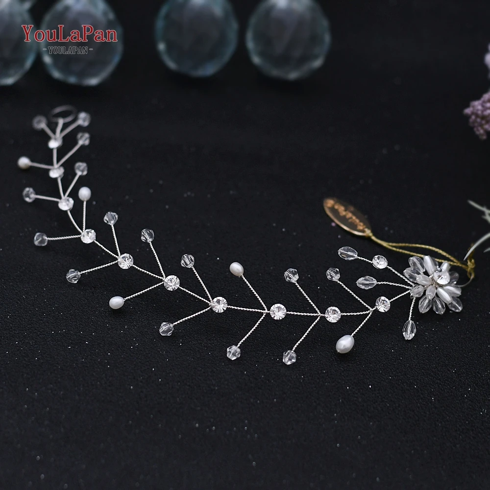 TOPQUEEN HP35 Свадебные украшения для волос аксессуары женщин зажимы хрустальные