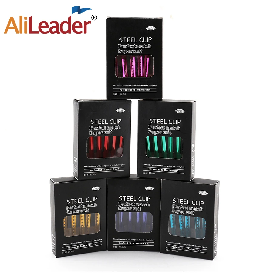 Alileader 12 шт. металлический нержавеющий цветной зажим для волос Duckbill аксессуар