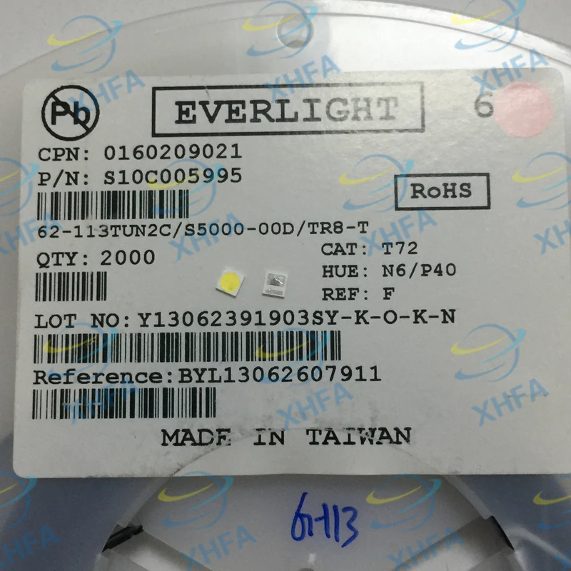 Светодиодная подсветка EVERLIGHT 1 Вт 500 3 в холодный белый свет 80-90 лм для телевизора с
