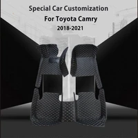 car floor mats for toyota camry 8th xv70 2020 2019 2018 car floor mats accessories leather carpets styling custom waterproof