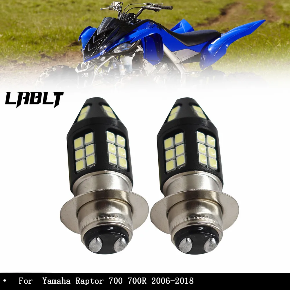 

For Yamaha Raptor 700 700R 06-18 White 6000K H6M or 700232X LED Headlights Bulb