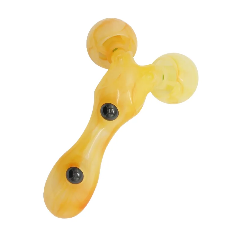 

2021 Facial Massage Roller Guasha Board Double Heads Jade Stone Face Lift Body Slim Beauty Neck Thin Massage with Magnetic beads