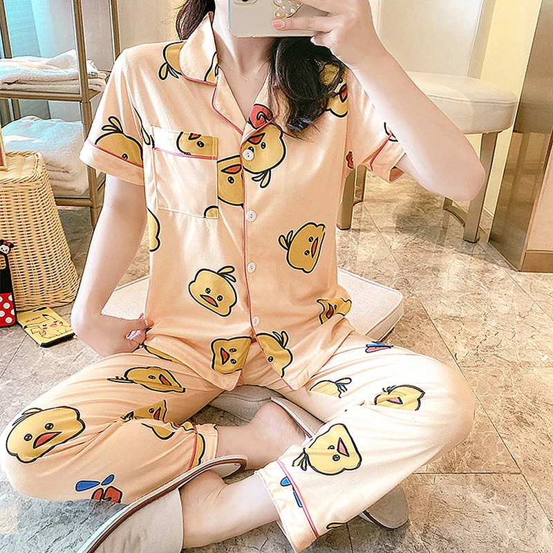2020 футболка с изображением персонажей видеоигр Pijama Mujer осень зима женская пижама