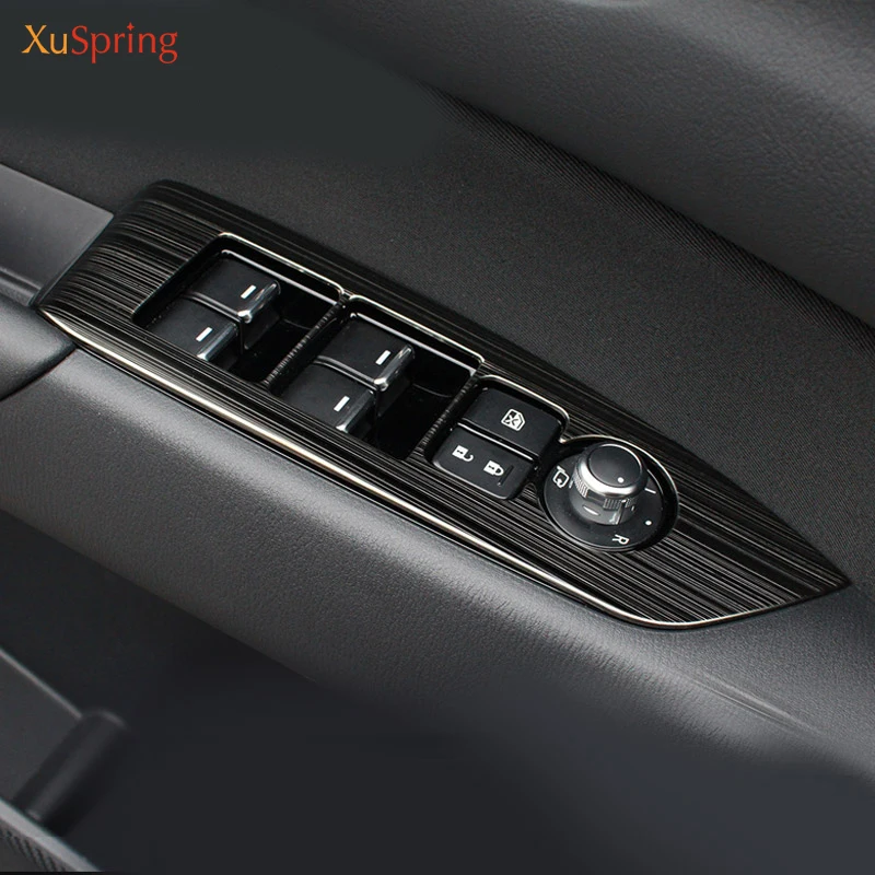 

For Mazda CX-5 CX5 2017 2018 2019 2020 2021 KF LHD Car Window Switch Adjustment Knob Panel Cover Trim Stickers Strips Garnish