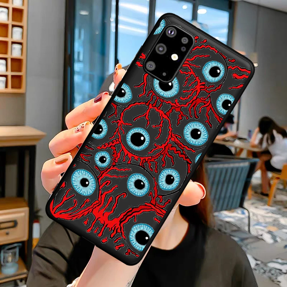 

New Luxury Blue Evil Eye Abstract for Samsung Galaxy S7 Edge S8 S9 S10e S20 S21 Note 8 9 10 20 Ultra Plus Phone Case Funda Cover