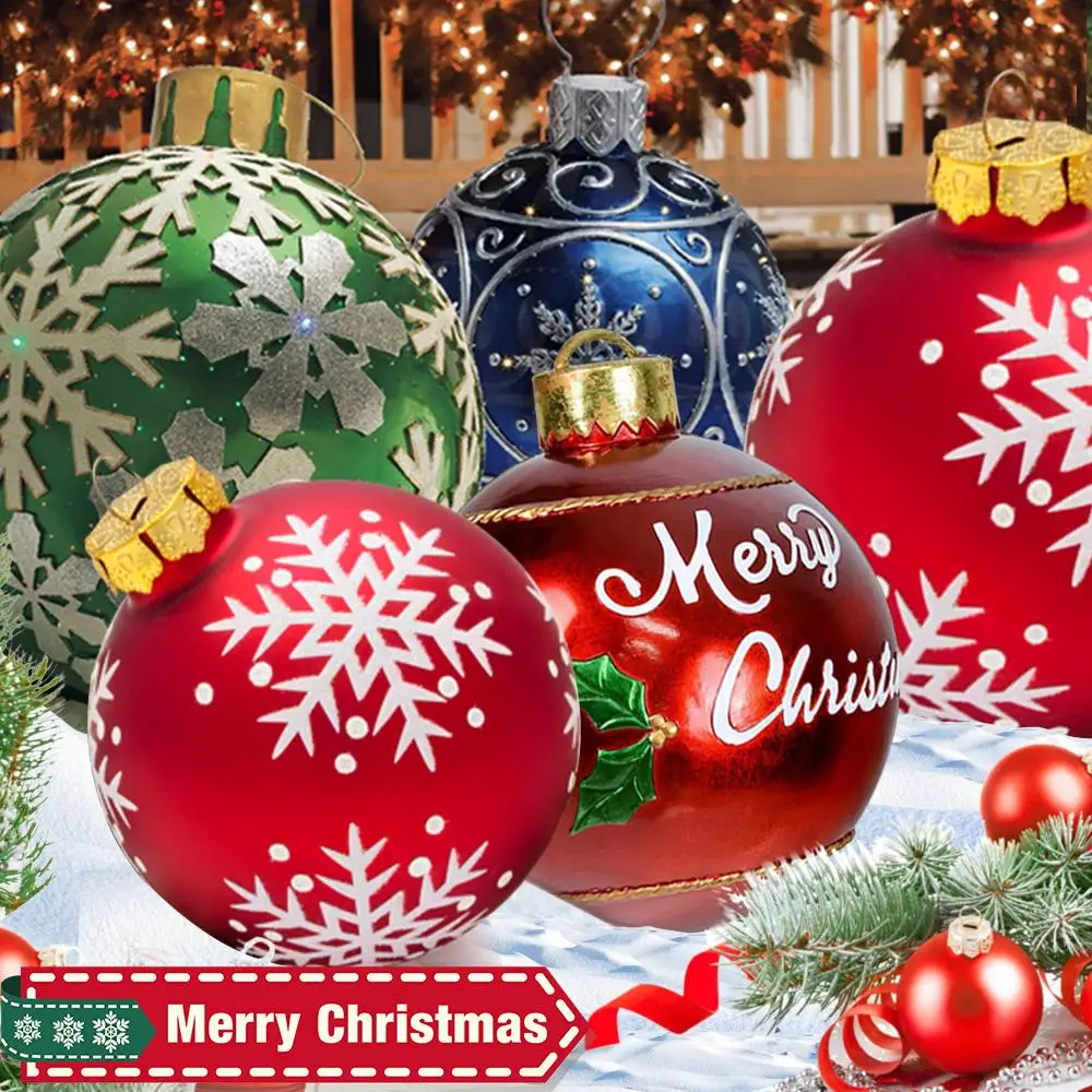 Рождественские шары 60 см украшения для рождественской елки наружная атмосфера
