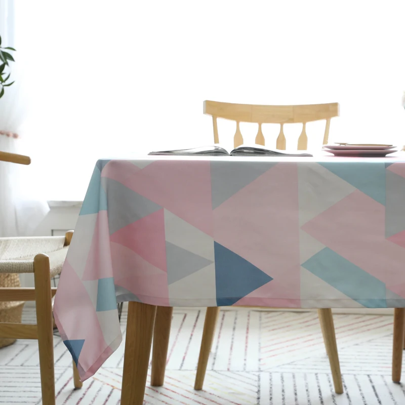 GIANTEX скатерть для кухонного стола хлопковая прямоугольные скатерти покрытие