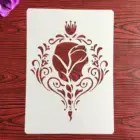 A4 29*21 см женские цветком Мандала DIY Трафареты настенная живопись раскраска для скрапбукинга рельефная декоративная альбомная бумага визитная карточка