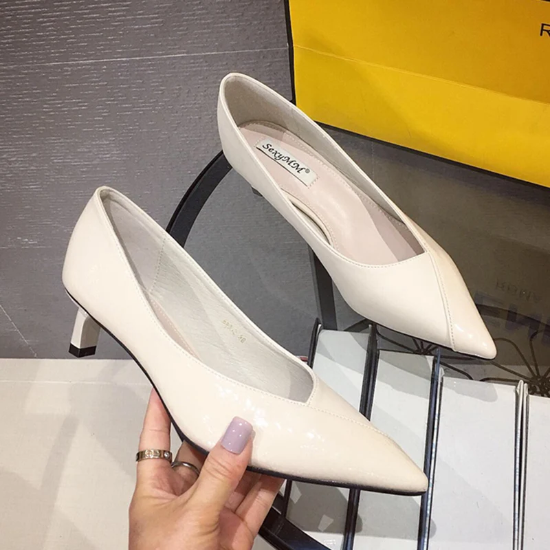 Модные женские туфли Цвет БЕЖЕВЫЙ открытые на высоком каблуке Классические