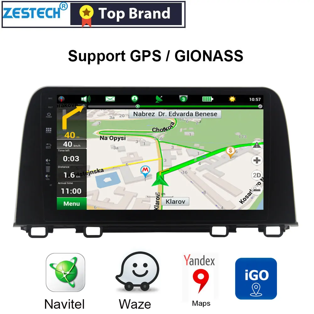 1 Din Android 10 0 IPS 2.5D 9 &quotGPS Радио автомобильный DVD плеер для Honda CR V CRV 2018 Головной блок GPS
