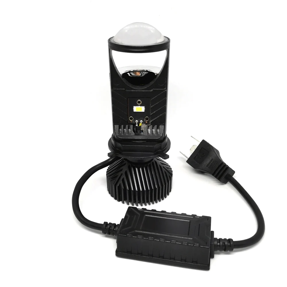 

2pcs H4 Projector Lens LED Car Headlight Bulbs 3570 CSP Chips CANBUS Error Free 8000LM 6500K LED Bulbs For Automotive Headlamps