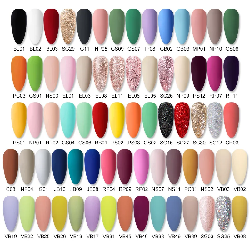 Гель лак для ногтей BORN PRETTY 72 цвета блестки яркого отмачиваемый УФ дизайна