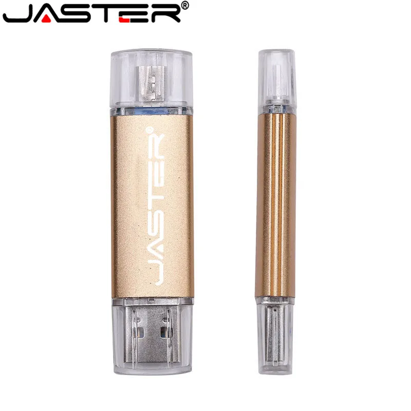Флэш накопитель USB JASTER OTG высокоскоростной 64 ГБ 32 16 8 4 внешнее хранилище двойное
