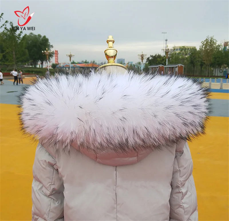 Акция Детское пальто с мехом для девочек меховой воротник русский натуральный