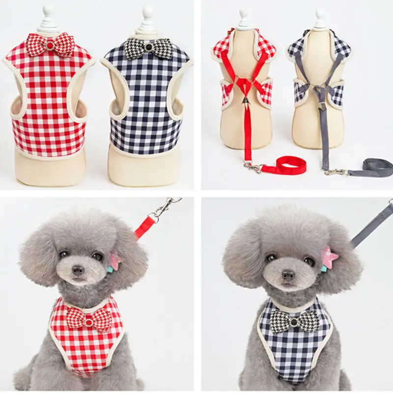 

Хлопковый нагрудный ремень для домашних животных с тяговым шнуром, жилет, ремень для щенка, ремень для маленьких и больших собак, нагрудный ...