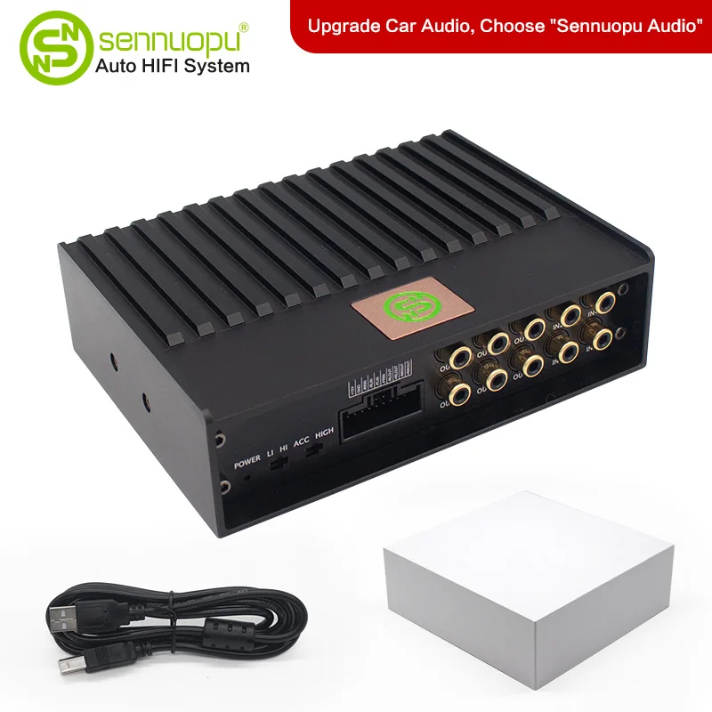 

Sennuopu 4 Channels Car Amplifier and 6 Channels Digital Signal Processor with Bluetooth Player