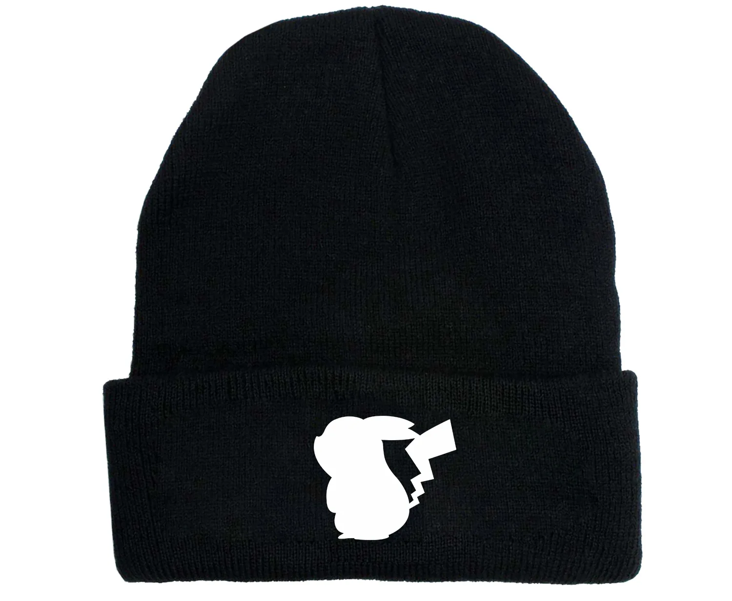 Nisex Аниме Покемон Пикачу принт бини хлопок вязаный берет осень Лыжные черепа