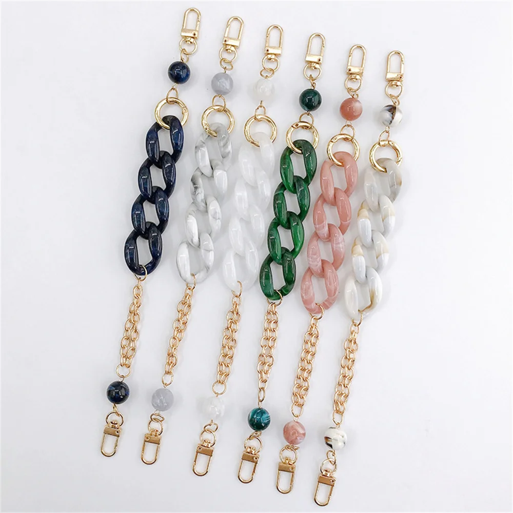 

Diy Acrylic Double Chain Portable Chain Diy Jewelry Accessories Retro Chain Mobile Phone Case Accessories Supplies Wholesale