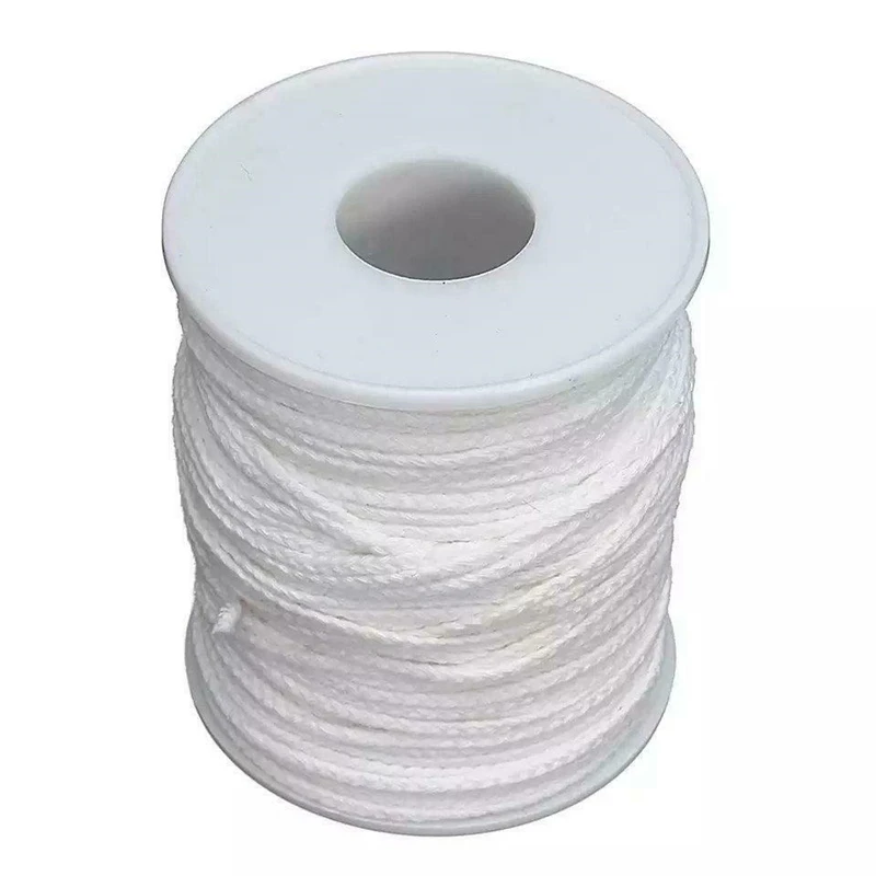 

Candle Waxed Thread 61 Meters Candle Wick Roll Cotton Thread DIY Handmade Flat Wax Line Wax Wire Smokeless Candle Rope Spool