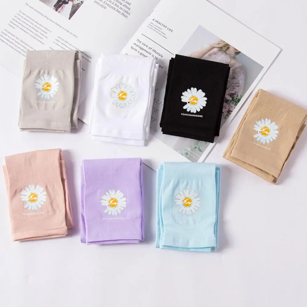 

1pair Female Small Daisy Ice Sleeve Sun Protection Sleeve Cycling Uv Protection Arm Mosquito Repellent Ice Cool Sleeve