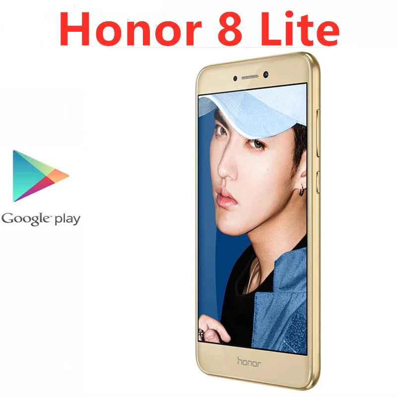 Смартфон Honor 8 Lite 4G LTE Kirin 655 сканер отпечатка пальца полный экран 5 2 дюйма 4 Гб ОЗУ 64