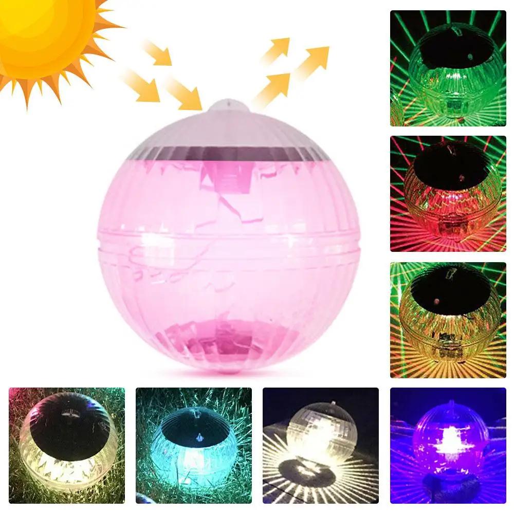 

ABS Floating Color Change Energy Saving LED Colorful Decorative Lights Lawn Lamp Pool Night Light Waterproof Solar LED Outdoor