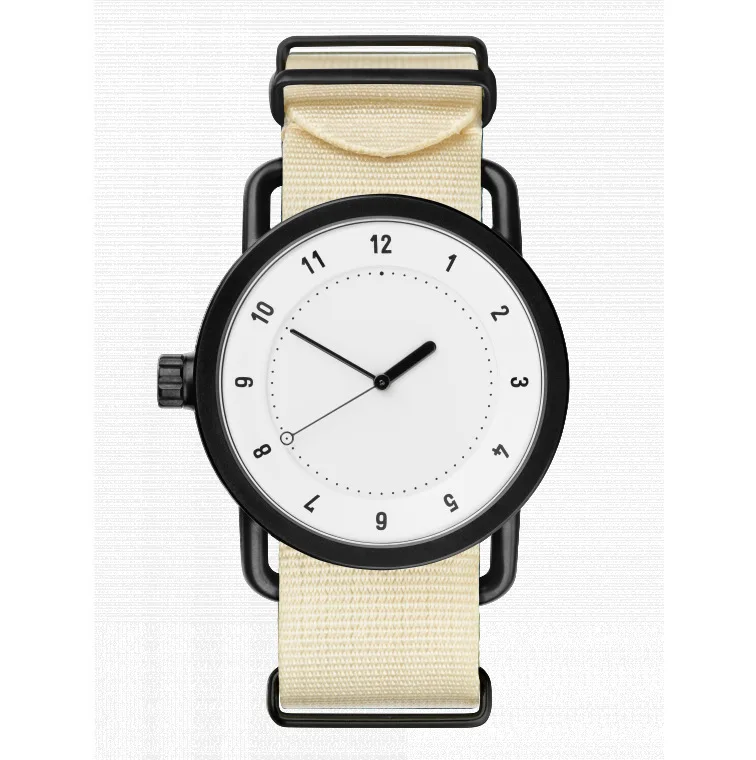 Часы простые немаркированные холщовые нейлоновые часы с часами Евро