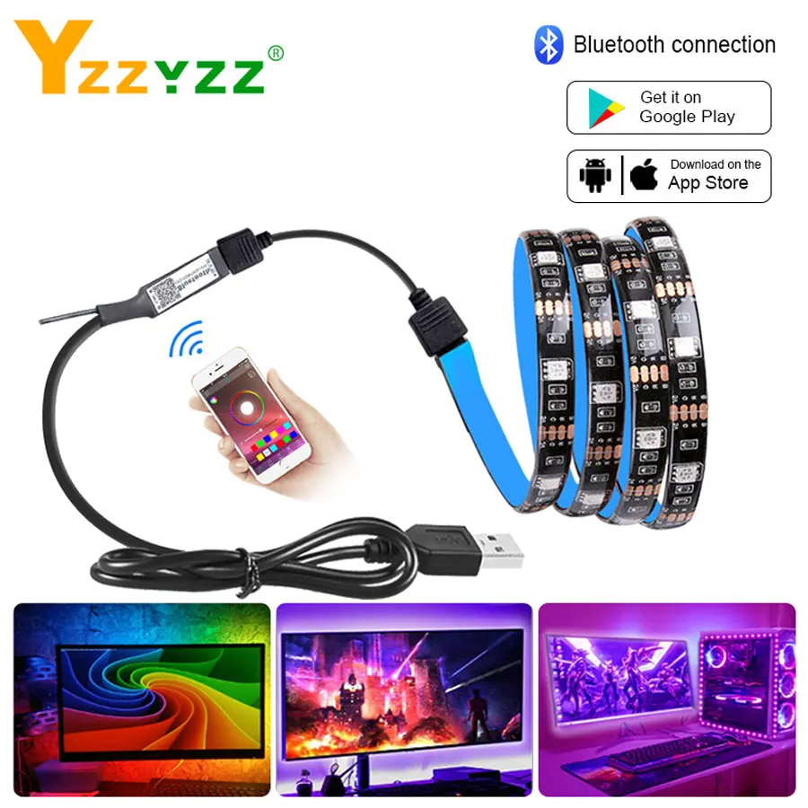 Гибкая светодиодная лента с Bluetooth 5 В 5050SMD|Ночники| |