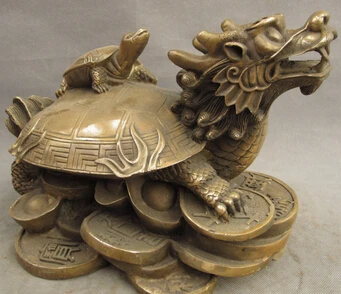 Бесплатная доставка &lt12 &quotкитайская Бронзовая медная долговечность Shou дракон